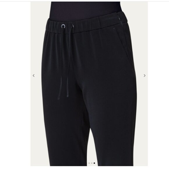 AKRIS Punto Mike Scandinavian Pants Minimalist Black Straight Leg Size 10 - Picture 4 of 5